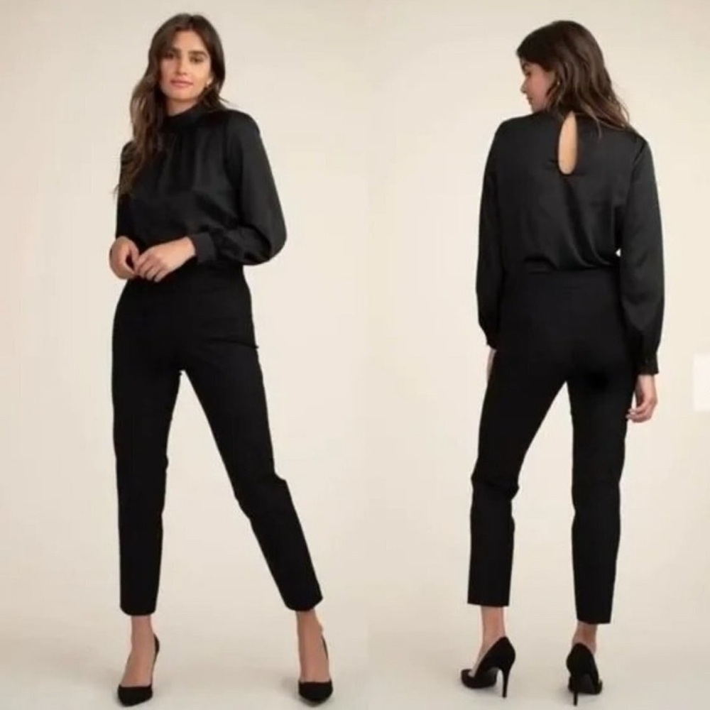 Trina Turk Black Cropped Ankle Pants